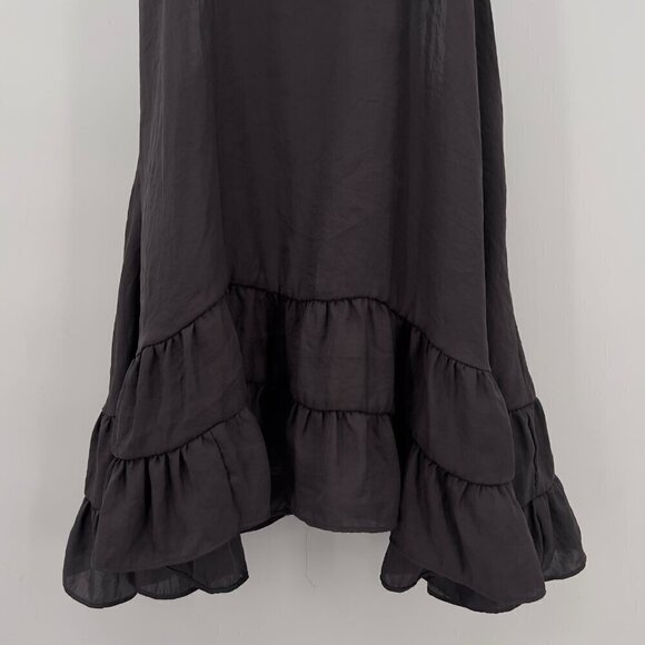 Free People Intimately Women's Racerback Dark Gray Slip Dress Size S/P - Picture 3 of 7